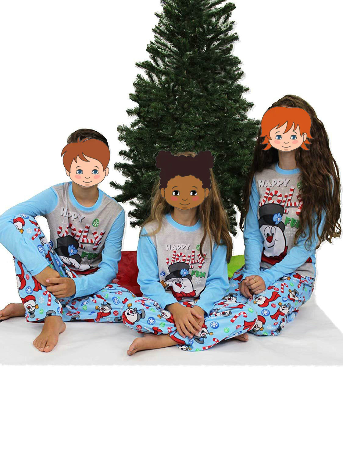 Christmas Family Matching Pajamas Sets Santa Claus Printed Sleepwear