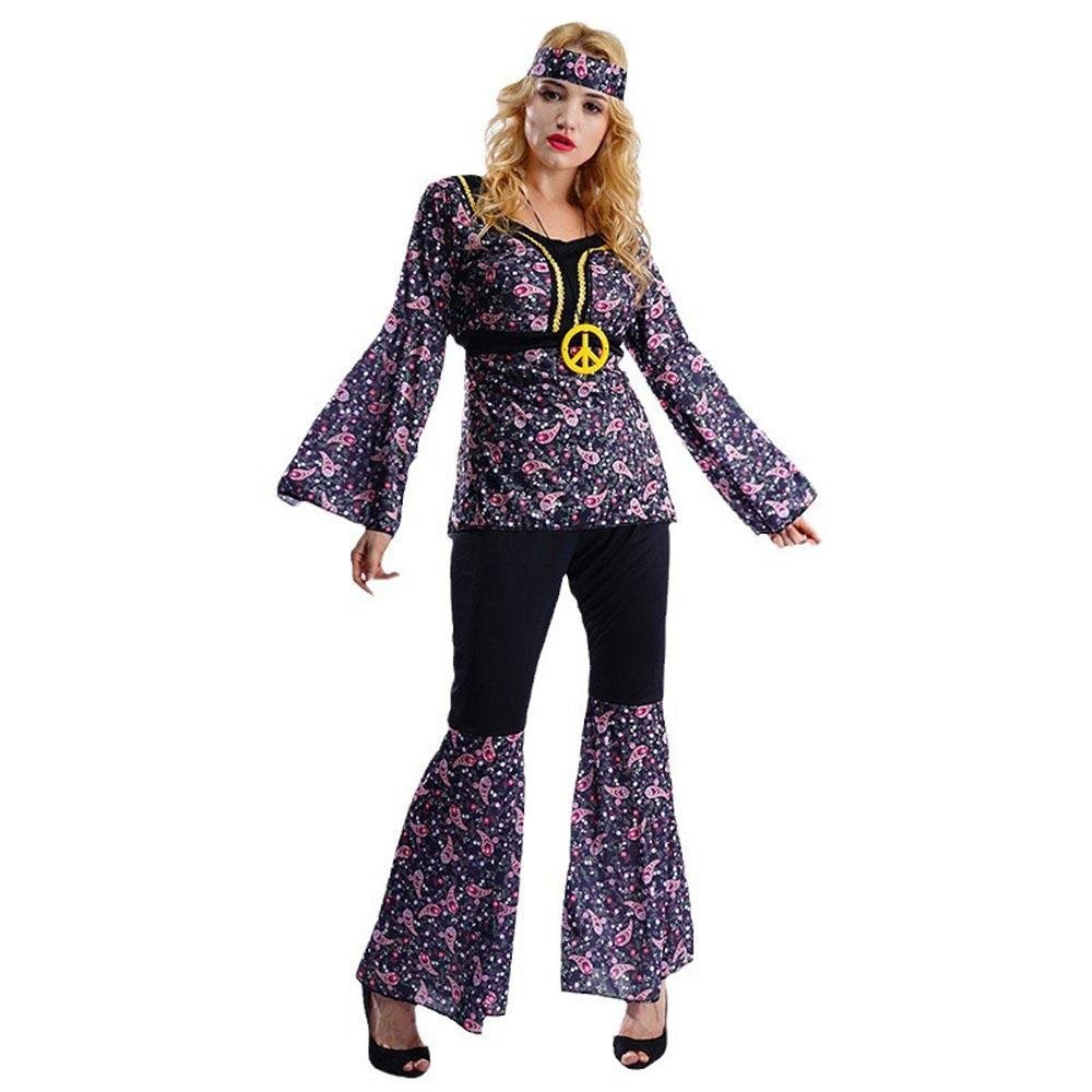 Buy70s Costumes Hip Hop Rock Hippie Vintage Cosplay Halloween Outfit Now Cheaper With 3 - 5 Days Ship - PajamasBuy