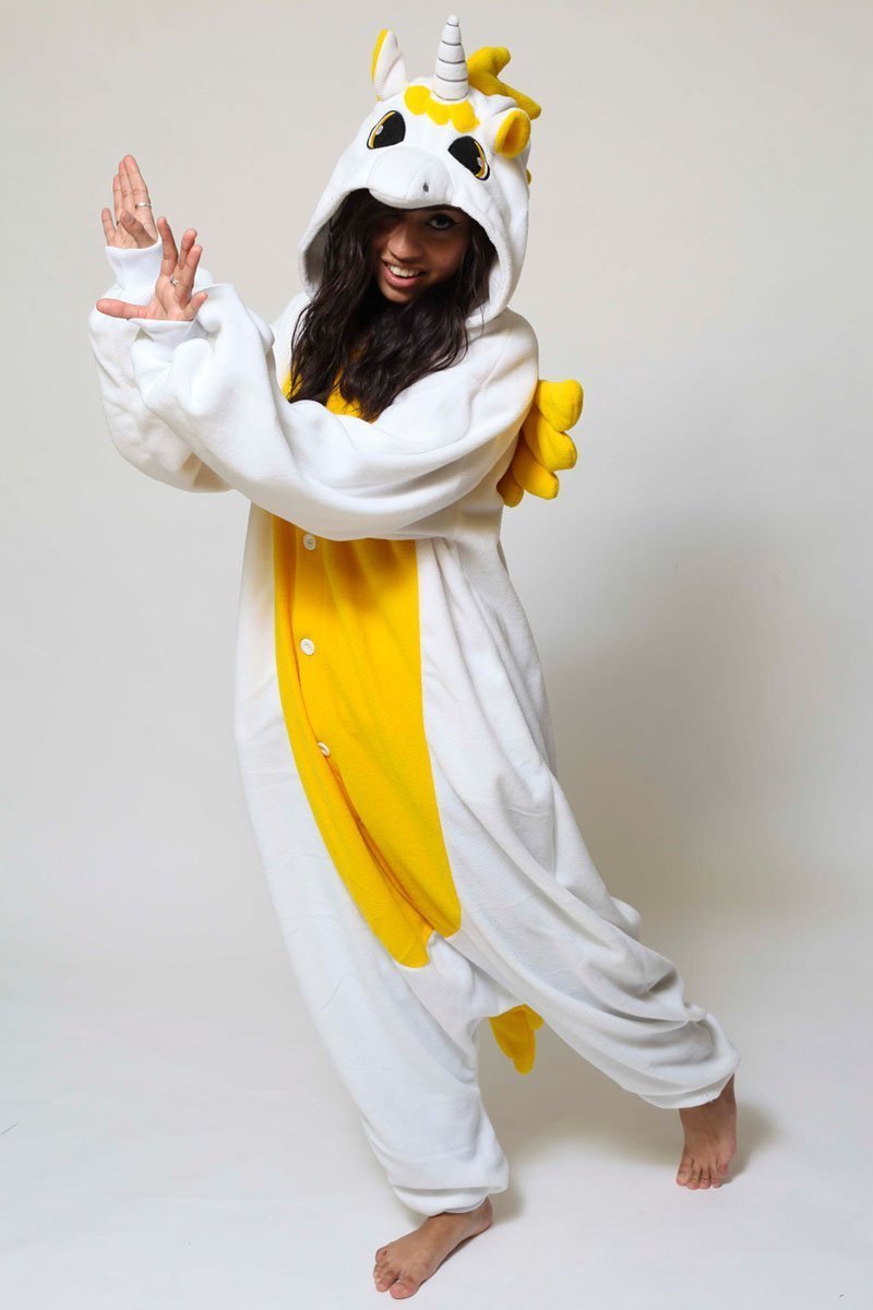 BuyAdult Animal Golden Unicorn Onesies kigurumi costume Pajamas Now Cheaper With 3 - 5 Days Ship - PajamasBuy