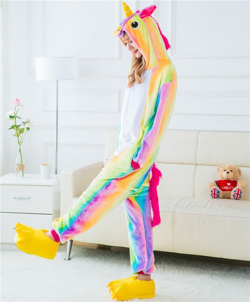 BuyAdult Animal Unicorn Onesies Kigurumi Hoodie Costume Pajamas Now Cheaper With 3 - 5 Days Ship - PajamasBuy