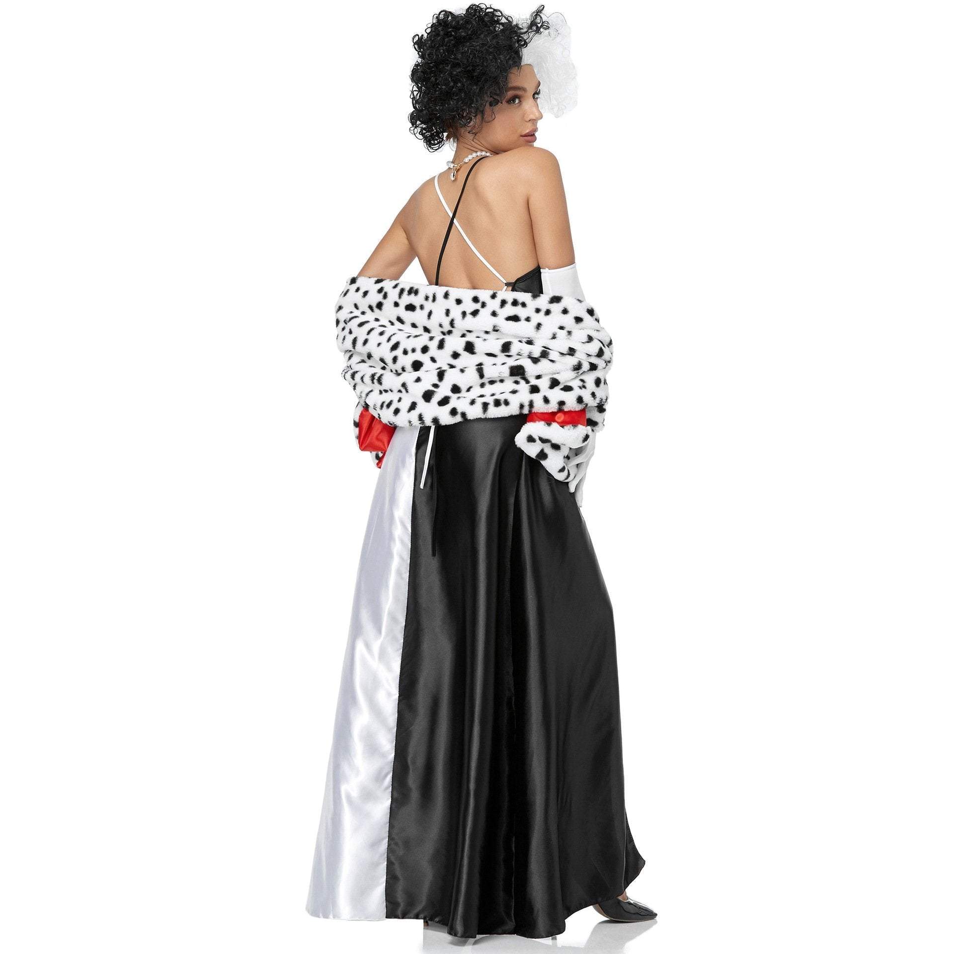 BuyAdult Cruella Duster Costume Dress Uniform Halloween Women Now Cheaper With 3 - 5 Days Ship - PajamasBuy