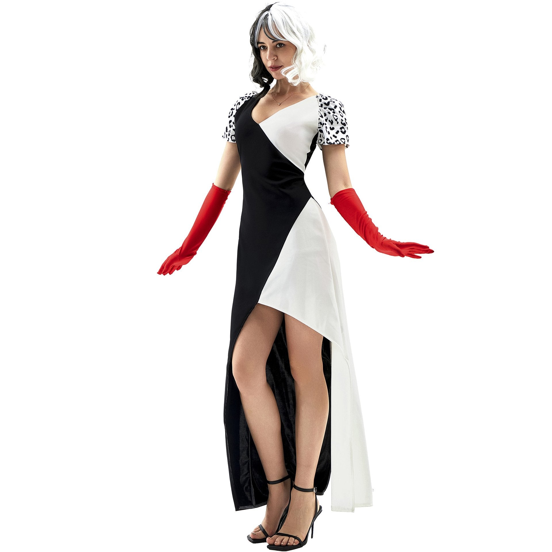 BuyAdult Cruella Duster Stage Costume Dress Halloween Women Now Cheaper With 3 - 5 Days Ship - PajamasBuy