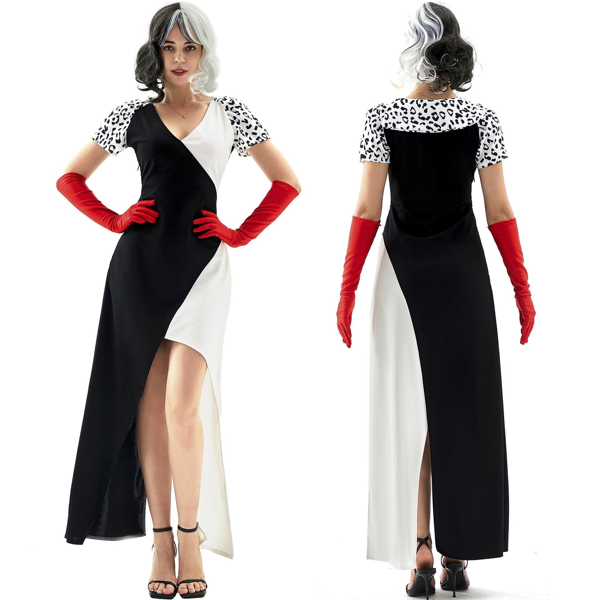 BuyAdult Cruella Duster Stage Costume Dress Halloween Women Now Cheaper With 3 - 5 Days Ship - PajamasBuy