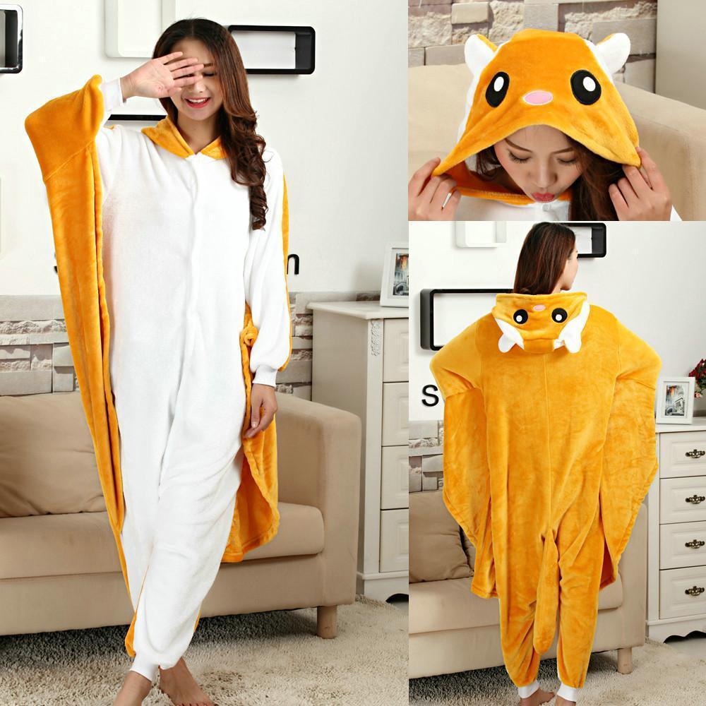 BuyAdult Flying Squirrel Animal Onesies Hoodie Kigurumi Pajamas Now Cheaper With 3 - 5 Days Ship - PajamasBuy