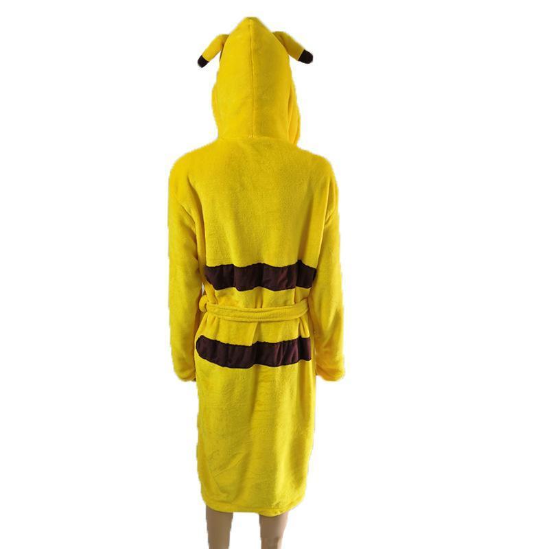 BuyAdult Kids Pikachu Cartoon Bathrobe Kigurumi Pajamas Onesies Now Cheaper With 3 - 5 Days Ship - PajamasBuy