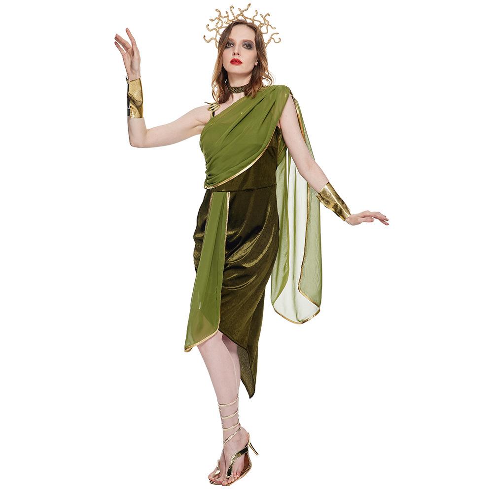 BuyAdult Medusa Costume Halloween Cosplay Outfit for Bar Parties and Performances Now Cheaper With 3 - 5 Days Ship - PajamasBuy