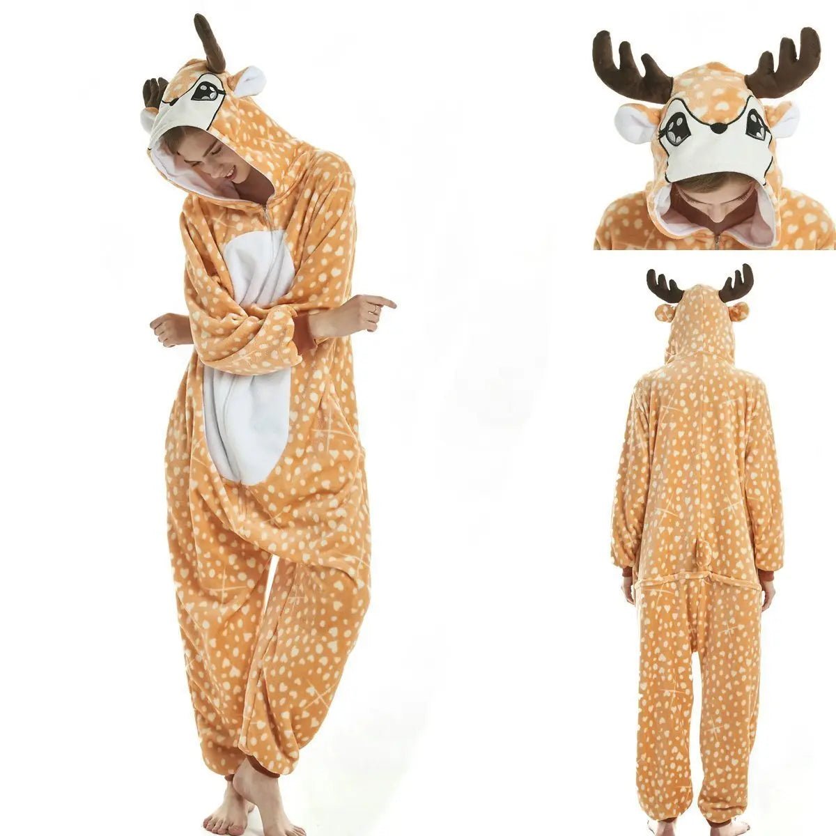 BuyAdult New Deer Kigurumi Onesies Pajamas Costume Now Cheaper With 3 - 5 Days Ship - PajamasBuy