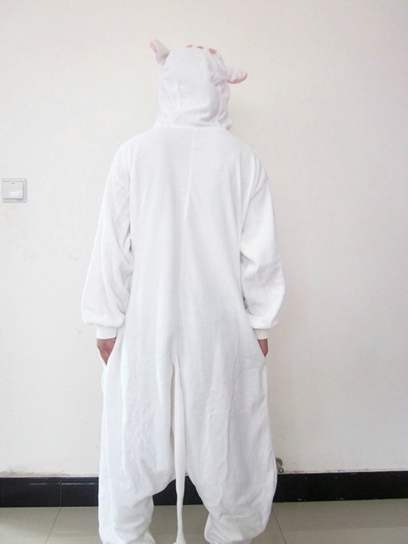 BuyAdult white cat Onesies Hoodie kigurumi costume Pajamas Now Cheaper With 3 - 5 Days Ship - PajamasBuy