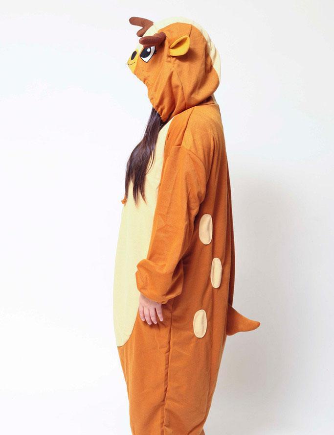 BuyAnimal Adult Deer Onesies Hoodie Kigurumi Costume pajamas Now Cheaper With 3 - 5 Days Ship - PajamasBuy