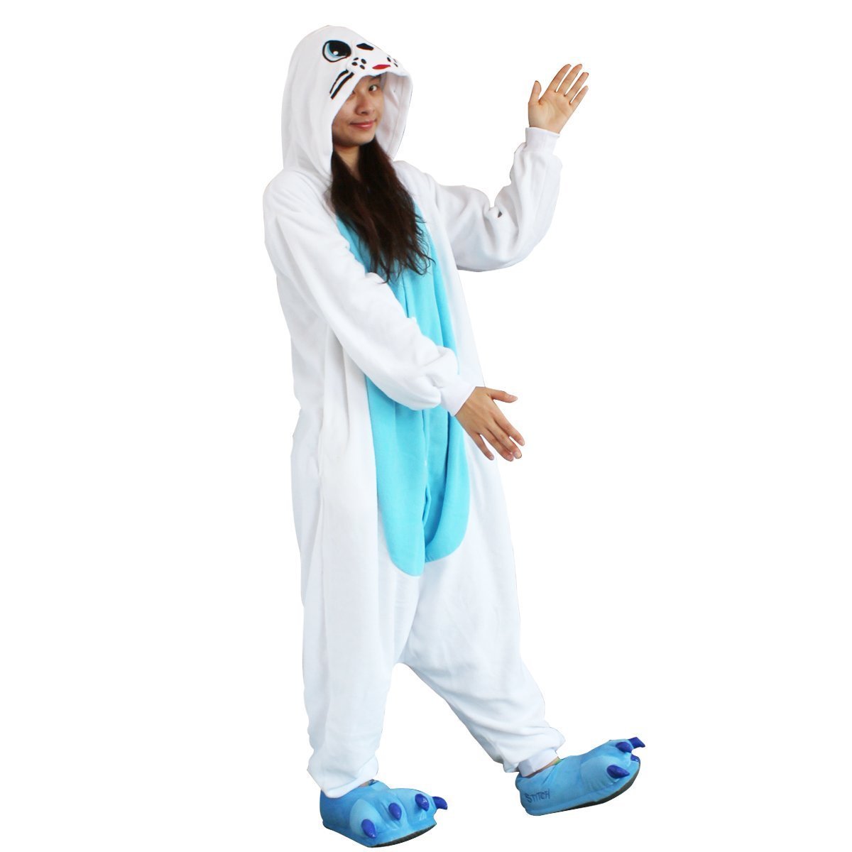 BuyAnimal Adult Sea Lion Onesie Kigurumi Hoodie Costume Pajamas Now Cheaper With 3 - 5 Days Ship - PajamasBuy