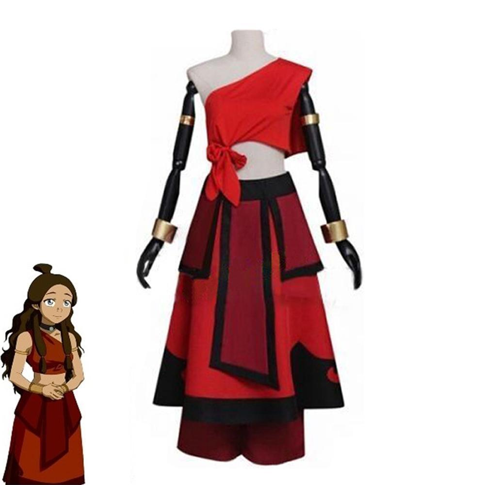 BuyAnime Avatar The Last Airbender Katara Fire Nation Cosplay Costume Halloween Party Outfits Dress For Women Now Cheaper With 3 - 5 Days Ship - PajamasBuy