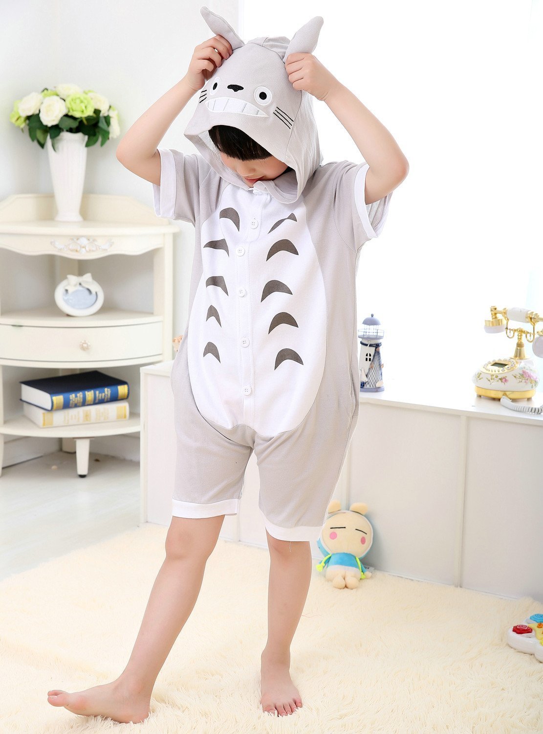 BuyAnime Totoro Costume kids Animal Onesies Summer Pajamas Now Cheaper With 3 - 5 Days Ship - PajamasBuy