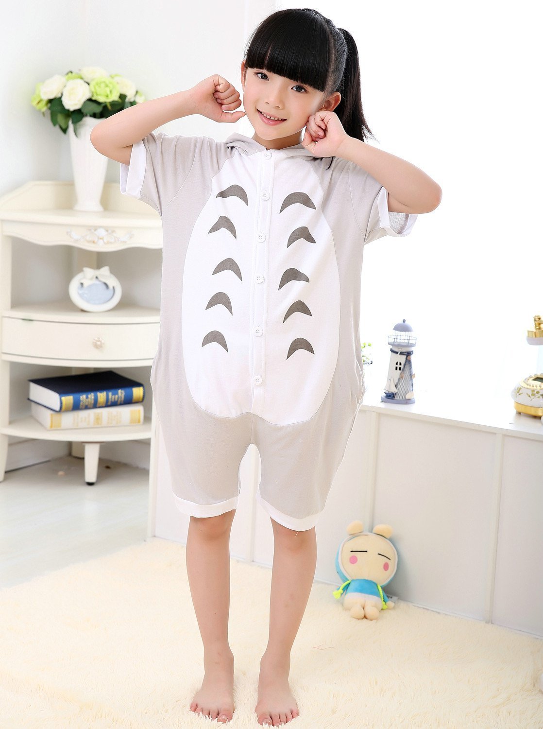 BuyAnime Totoro Costume kids Animal Onesies Summer Pajamas Now Cheaper With 3 - 5 Days Ship - PajamasBuy