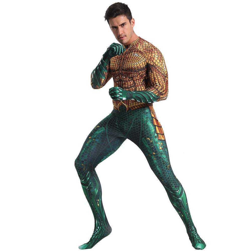 BuyAquaman 2 Costume Arthur Cosplay Bodysuit Halloween Fancy Cosplay Carnival Suit Now Cheaper With 3 - 5 Days Ship - PajamasBuy