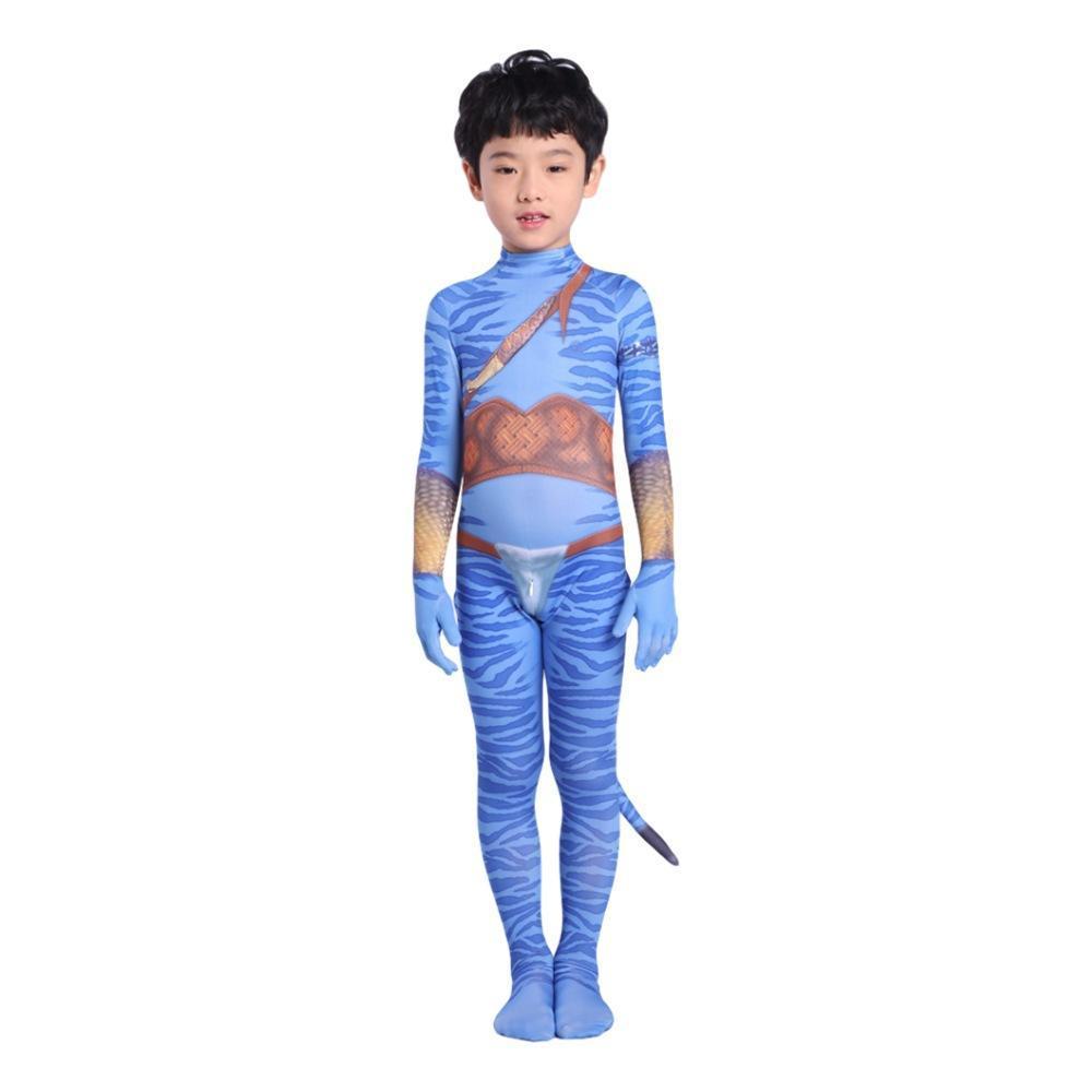 BuyAvatar 2 Neytiri Battle Costume Tail Suit Unisex Jumpsuit Halloween Cosplay Zentai Bodysuit for Adult Kids Now Cheaper With 3 - 5 Days Ship - PajamasBuy