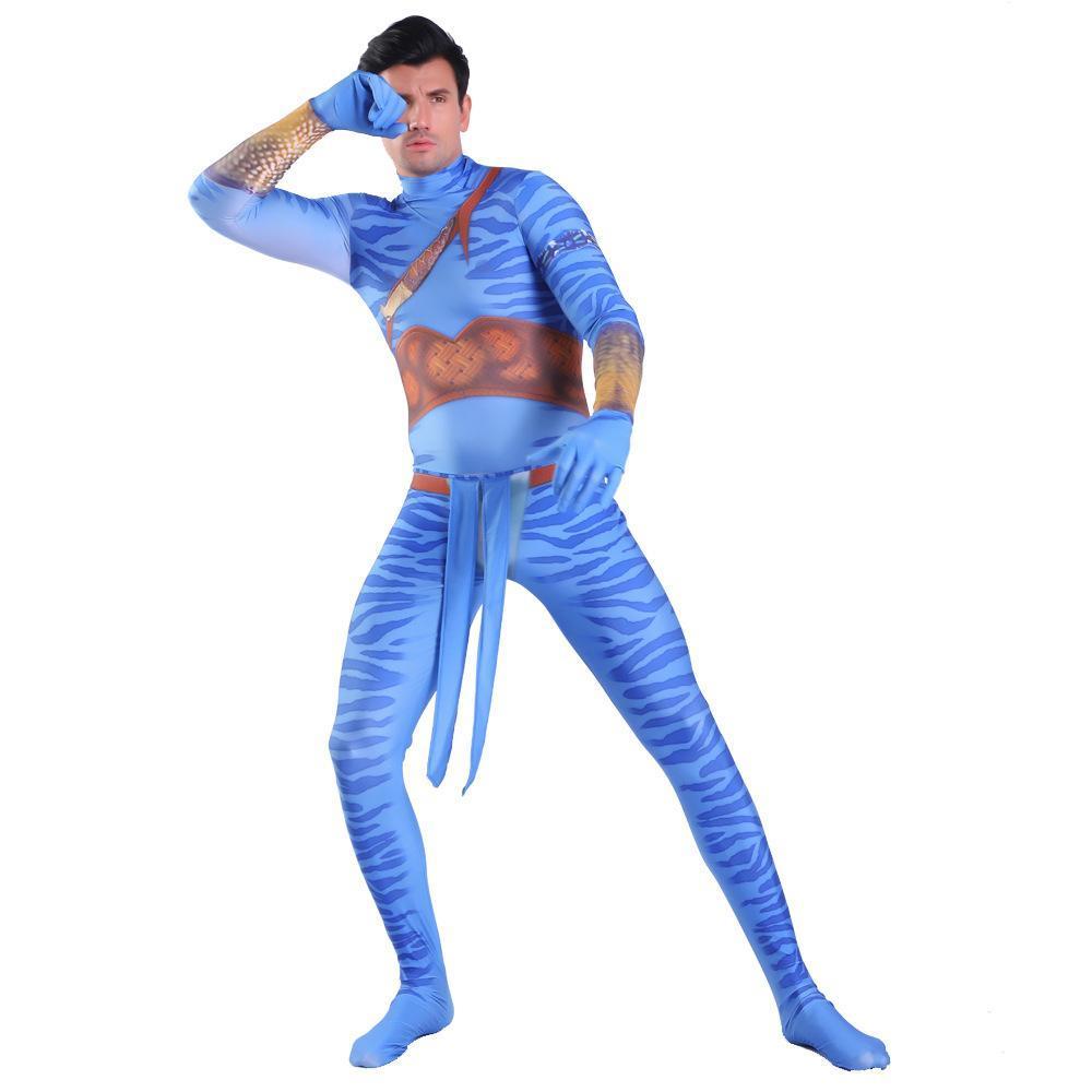 BuyAvatar 2 Neytiri Battle Costume Tail Suit Unisex Jumpsuit Halloween Cosplay Zentai Bodysuit for Adult Kids Now Cheaper With 3 - 5 Days Ship - PajamasBuy