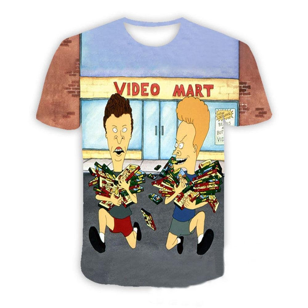 BuyBeavis and butthead costumes round neck short sleeve men's 3D T - shirt Now Cheaper With 3 - 5 Days Ship - PajamasBuy