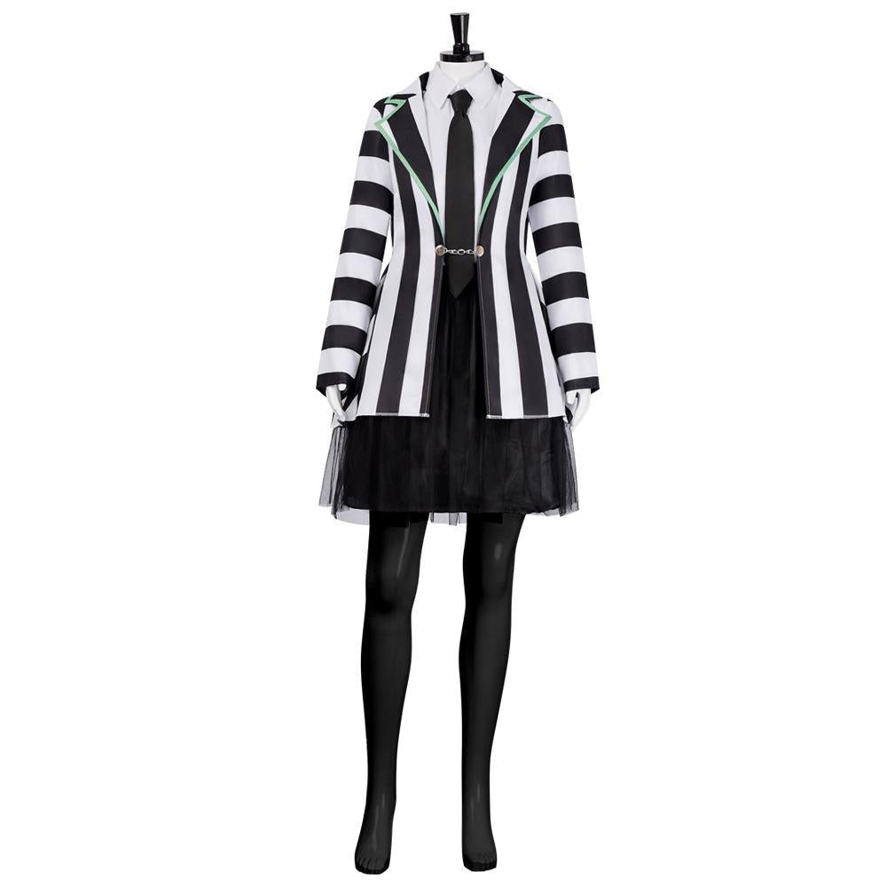 BuyBeetlejuice Adult Kids Blazer Dress Costume For Women Girl Now Cheaper With 3 - 5 Days Ship - PajamasBuy