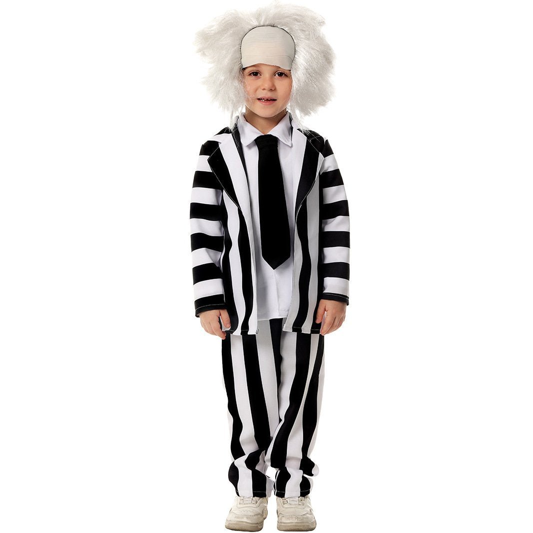 BuyBeetlejuice Family Cosplay Costume Halloween Matching Outfits for Kids Now Cheaper With 3 - 5 Days Ship - PajamasBuy