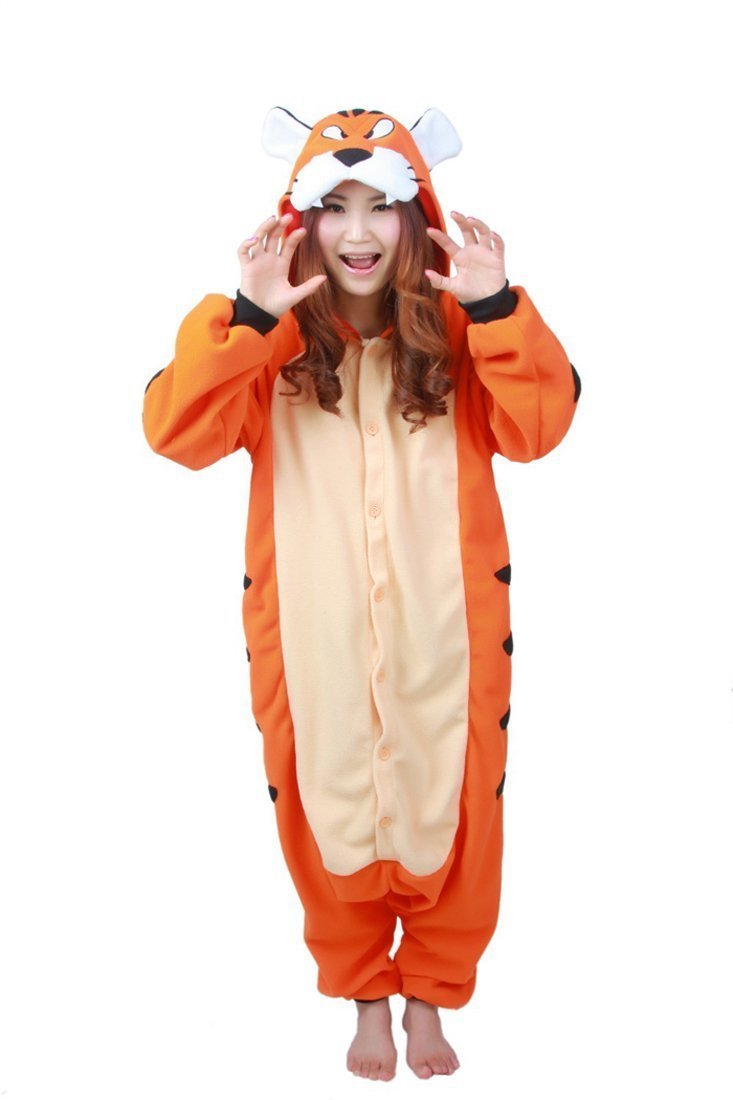 BuyBengal Tiger Animal Onesie Hoodie Kigurumi Pajamas Sleepwear Now Cheaper With 3 - 5 Days Ship - PajamasBuy