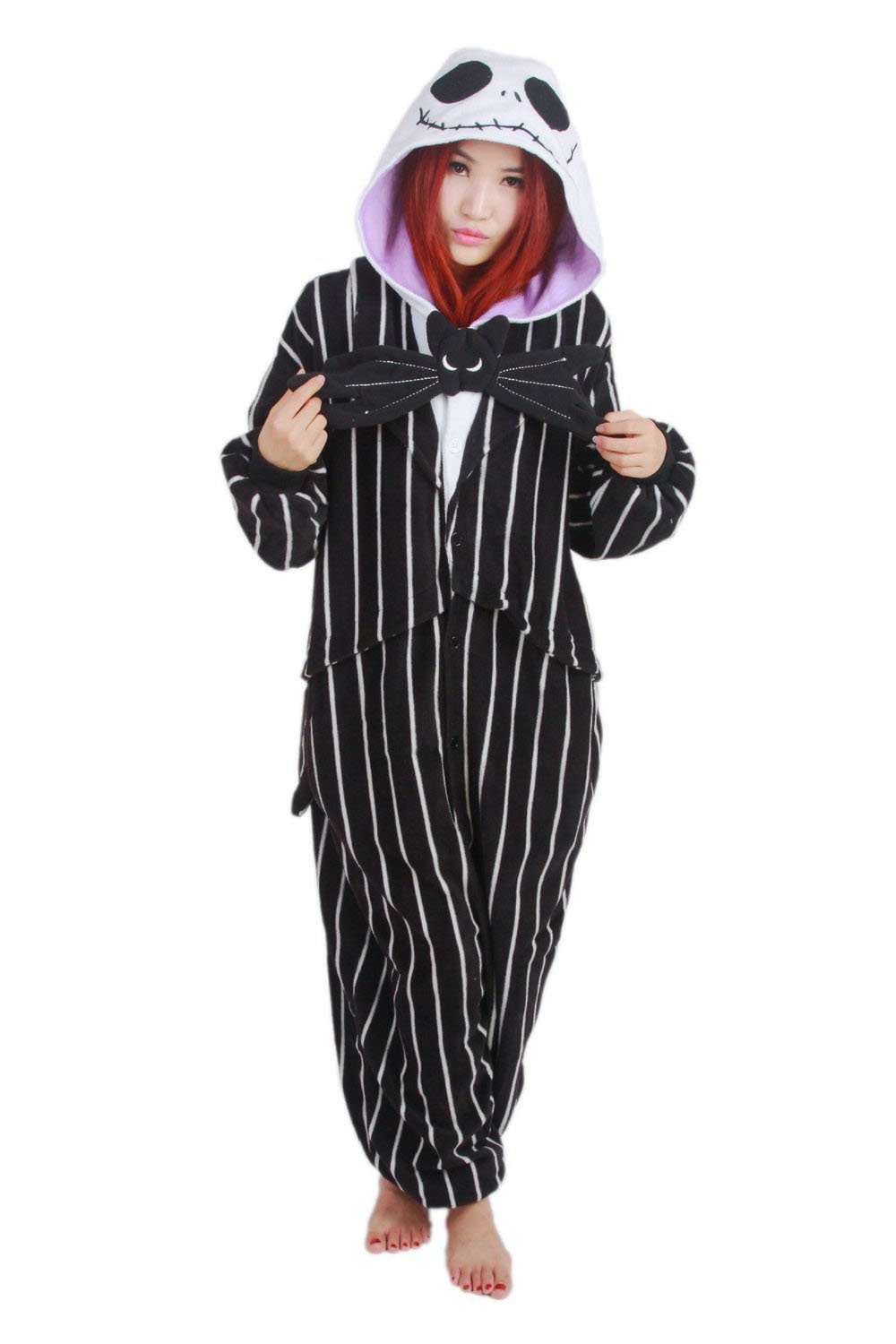 BuyBlack Jack Hoodies Kigurumi Costume Onesies Pajamas Now Cheaper With 3 - 5 Days Ship - PajamasBuy