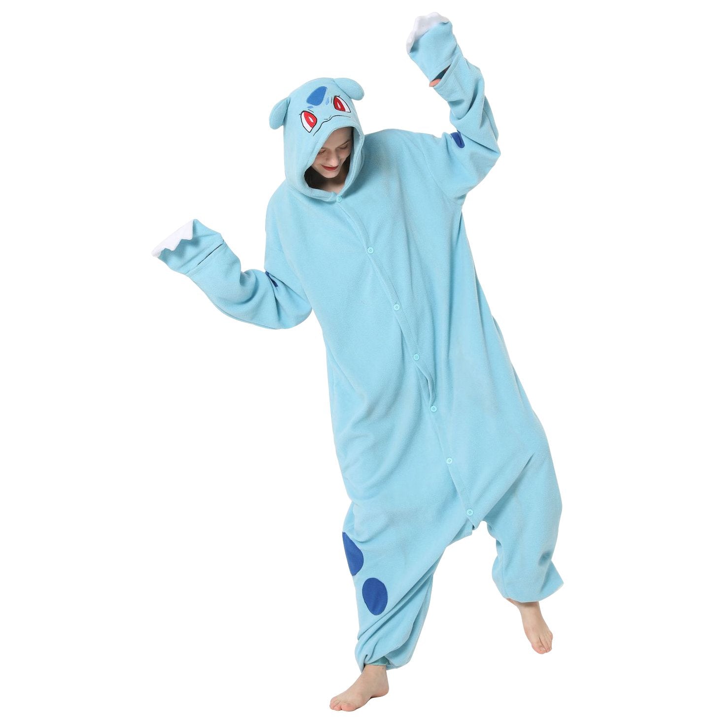 BuyBulbasaur Kigurumi Onesies Anime Pokemon Pajamas Pyjamas Halloween Costume Now Cheaper With 3 - 5 Days Ship - PajamasBuy