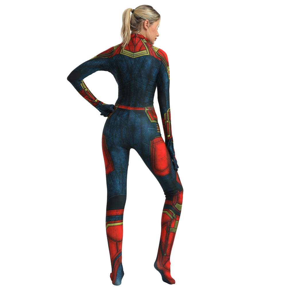 BuyCaptain Zentai Bodysuit Halloween Cosplay Costume Now Cheaper With 3 - 5 Days Ship - PajamasBuy