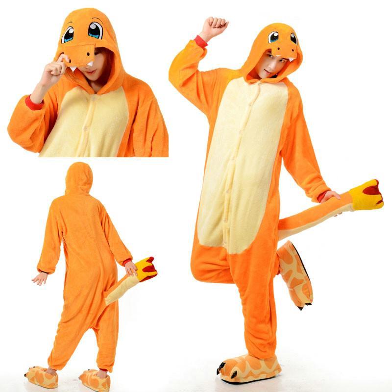 BuyCharmander Fire Dragon Kigurumi Onesies Pokemon Pajamas Now Cheaper With 3 - 5 Days Ship - PajamasBuy