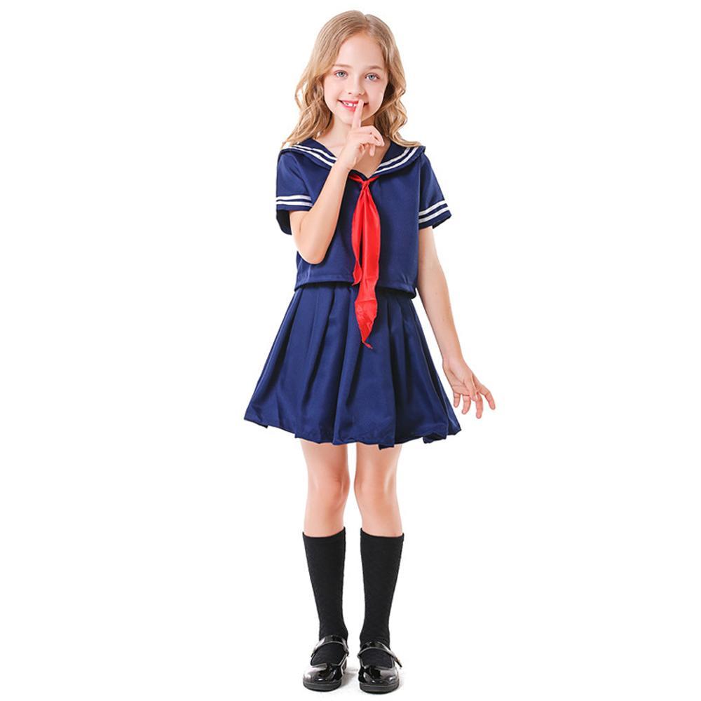 BuyChildren's Japanese anime style JK dark blue sailor costume Now Cheaper With 3 - 5 Days Ship - PajamasBuy