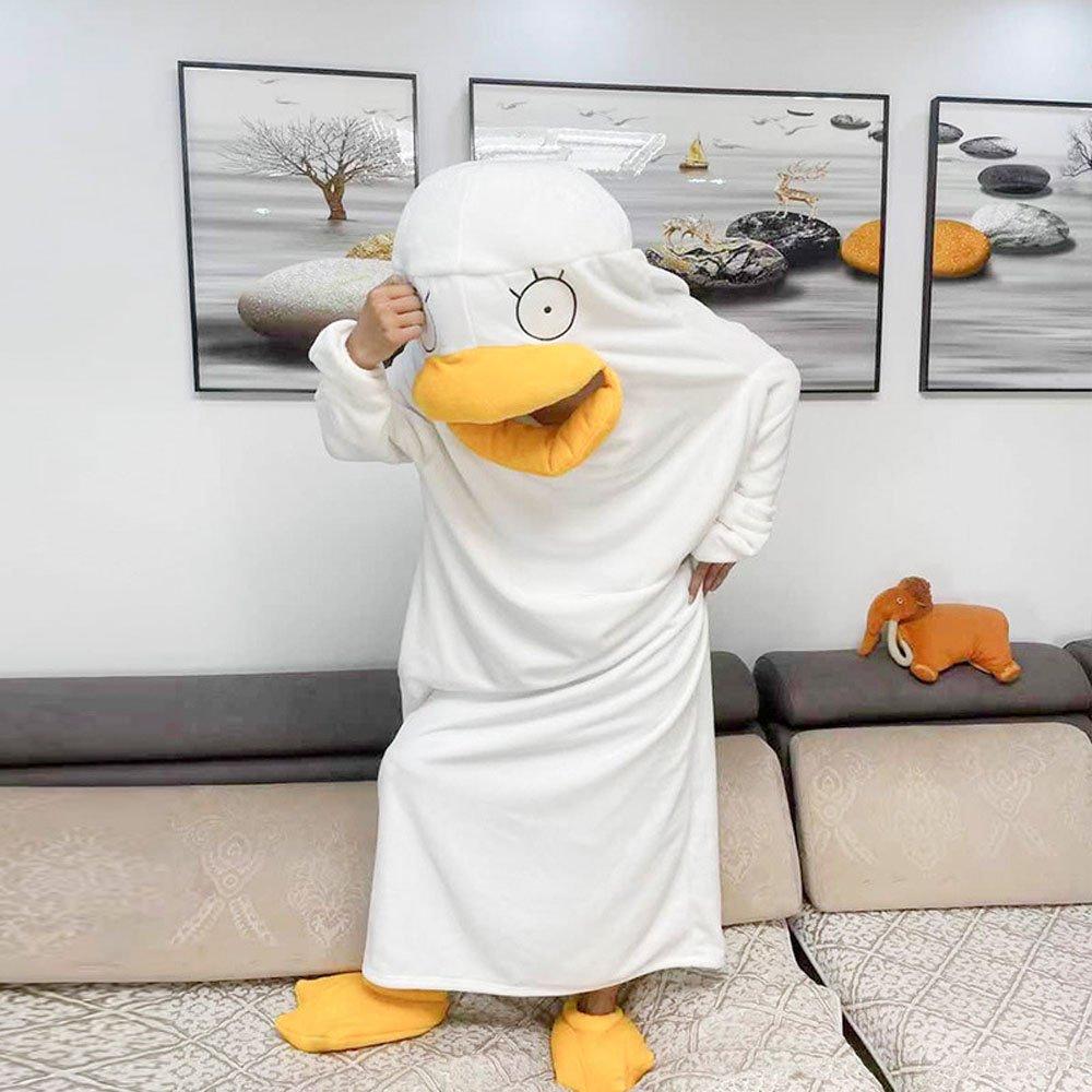 BuyChristmas Pajamas Gintama Elizabeth Duck Blanket Unisex One - piece Bathrobe Nightgown Now Cheaper With 3 - 5 Days Ship - PajamasBuy