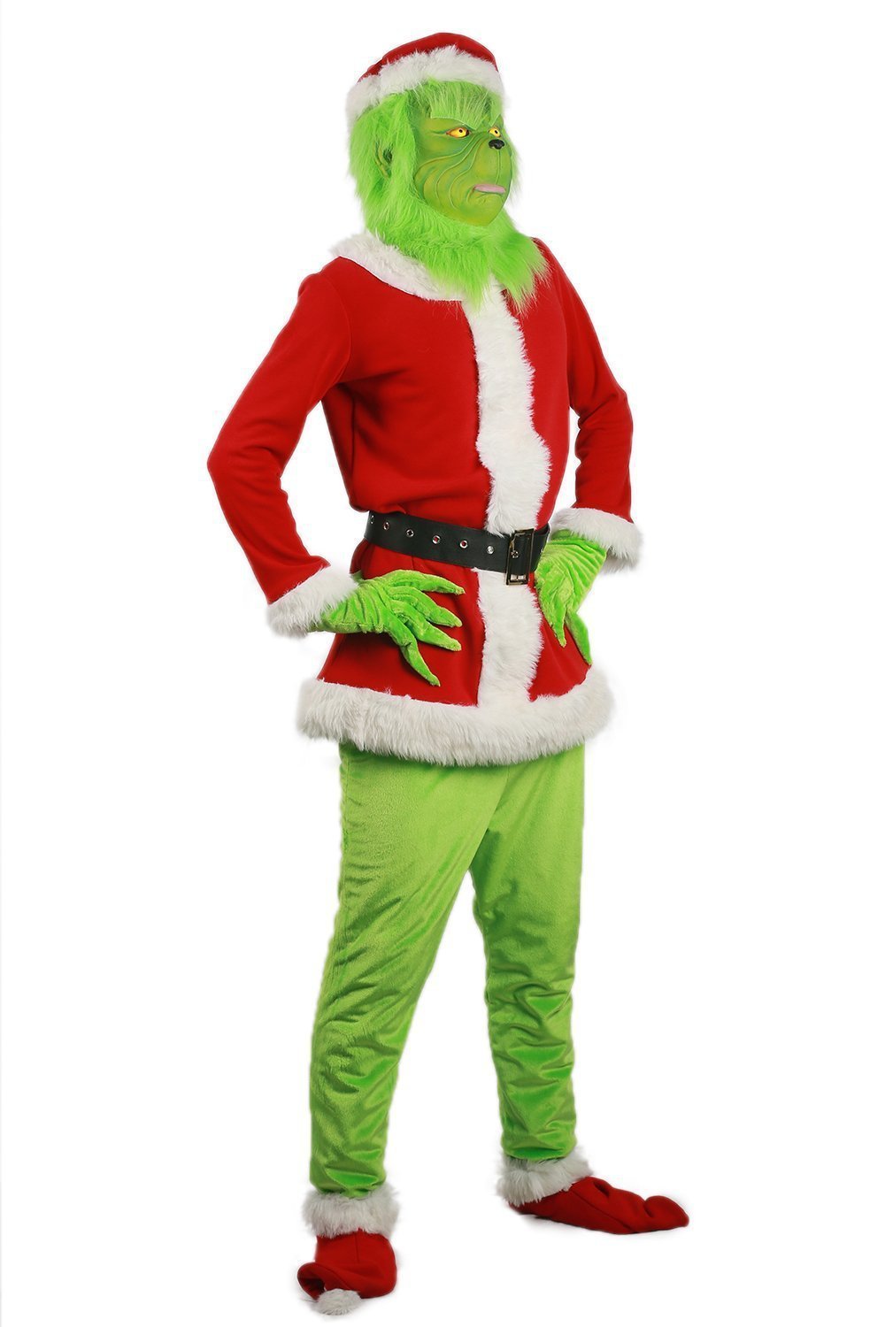 BuyChristmas The Grinch Cosplay Costumes Party Performance Furry Santa Suit Now Cheaper With 3 - 5 Days Ship - PajamasBuy