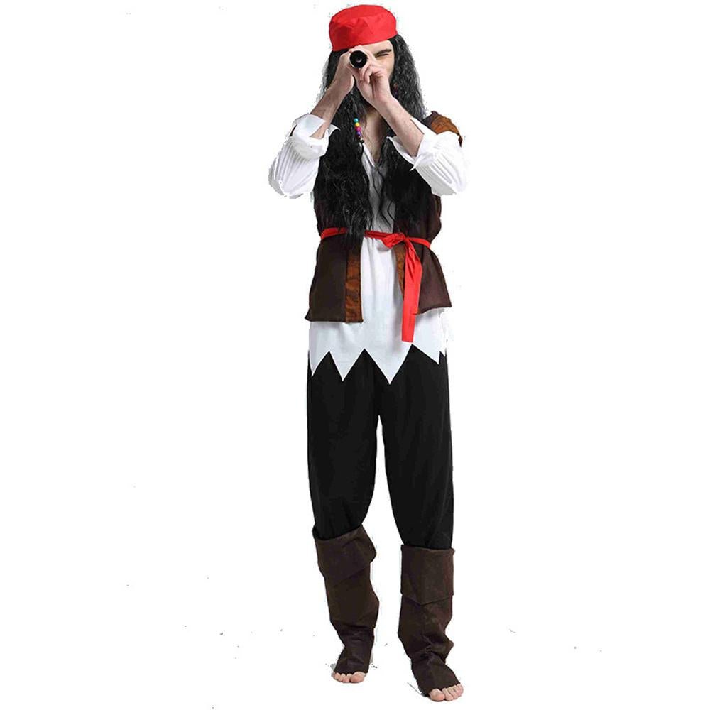 BuyCouples Pirate Outfit Cosplay Costume Fancy Dress Halloween For Adult Now Cheaper With 3 - 5 Days Ship - PajamasBuy