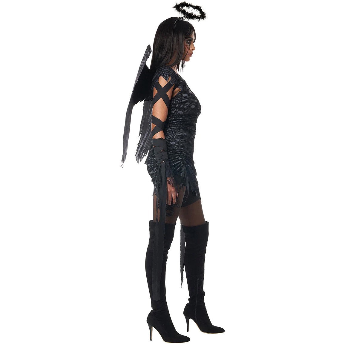 BuyDark Angel Vampire Costume Halloween Fantasy Cosplay Outfit Now Cheaper With 3 - 5 Days Ship - PajamasBuy