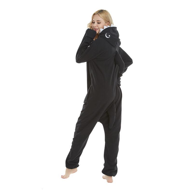 BuyDark Shark Animal Kigurumi Onesies Pajamas For Adult Now Cheaper With 3 - 5 Days Ship - PajamasBuy