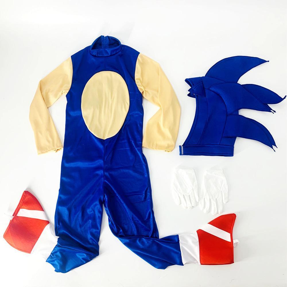 BuyDeluxe Sonic The Hedgehog Costume Girl Game Character Cosplay Halloween Costume for Kids Now Cheaper With 3 - 5 Days Ship - PajamasBuy