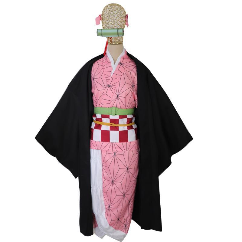 BuyDemon Slayer Kamado Nezuko Anime Cosplay Costume Japanese Kimono Now Cheaper With 3 - 5 Days Ship - PajamasBuy