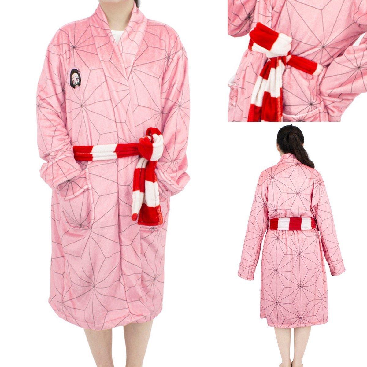 Demon Slayer Kamado Nezuko Kigurumi Robes Animal Pajamas For Adult - Pajamasbuy