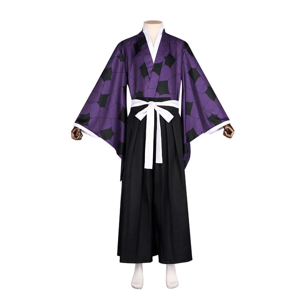 Demon Slayer Kimetsu no Yaiba Kokushibou Kimono Outfits Halloween Cosplay Costume - Pajamasbuy