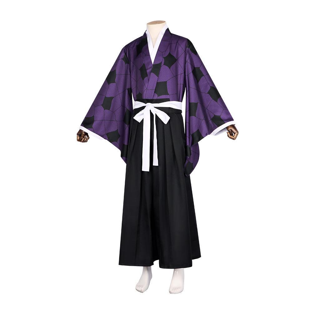 Demon Slayer Kimetsu no Yaiba Kokushibou Kimono Outfits Halloween Cosplay Costume - Pajamasbuy