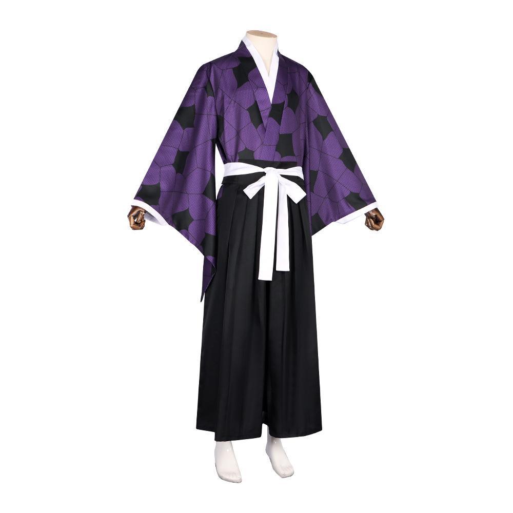 Demon Slayer Kimetsu no Yaiba Kokushibou Kimono Outfits Halloween Cosplay Costume - Pajamasbuy