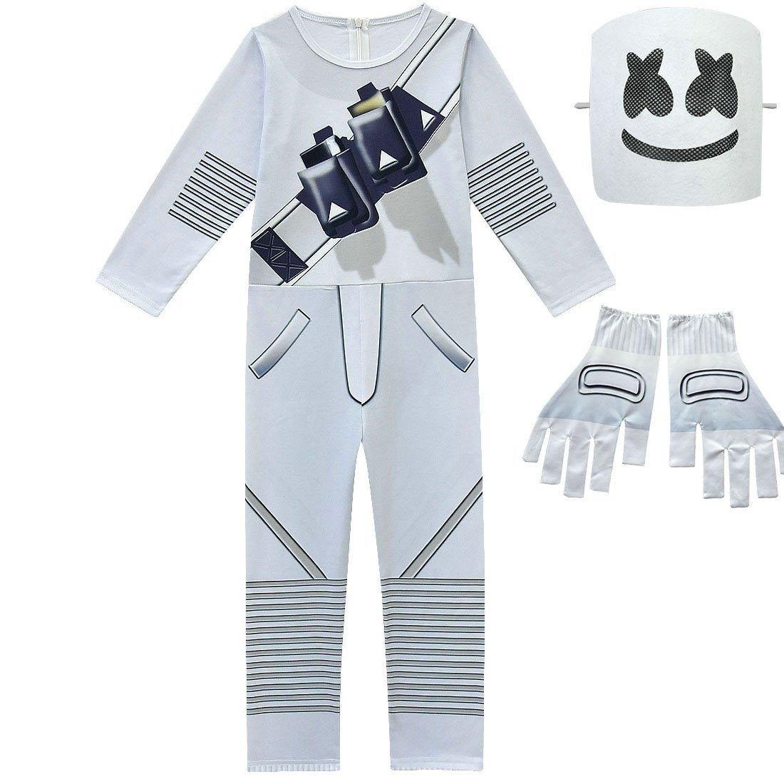 DJ Marshmello Chris Comstock Costume Jumpsuit for Kids Gift - Pajamasbuy