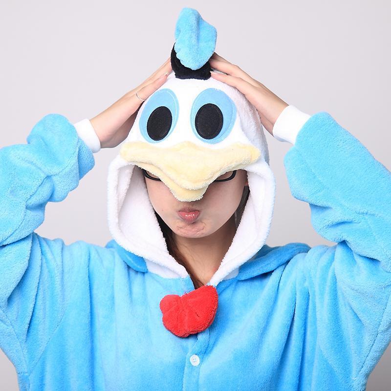 BuyDonald Duck Animal Kigurumi Costumes Onesies Pajamas Now Cheaper With 3 - 5 Days Ship - PajamasBuy