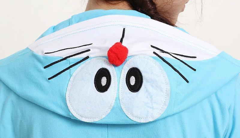 BuyDoraemon Cat Pajamas Onesie Kigurumi Short Sleeve Costume Now Cheaper With 3 - 5 Days Ship - PajamasBuy