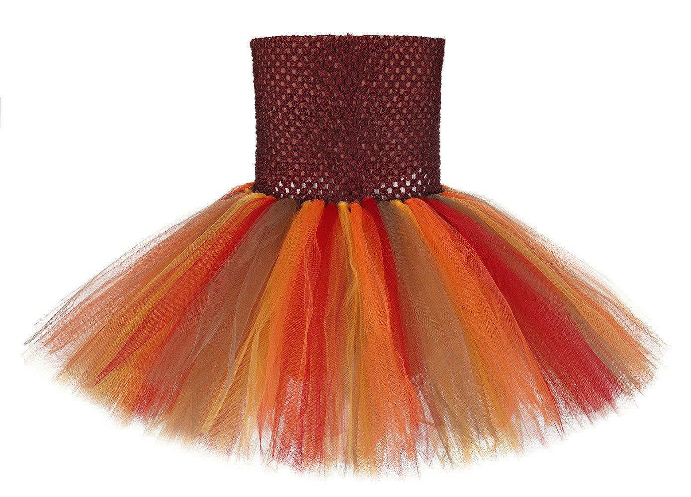 BuyFall Thanksgiving Tutu Dress Girl Maple Leaf Skirt with Hair Strap Now Cheaper With 3 - 5 Days Ship - PajamasBuy