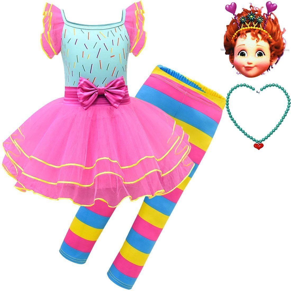 BuyFancy Nancy Cosplay Halloween Costume Dress and Pants Performance Clothes 4 Pieces Now Cheaper With 3 - 5 Days Ship - PajamasBuy