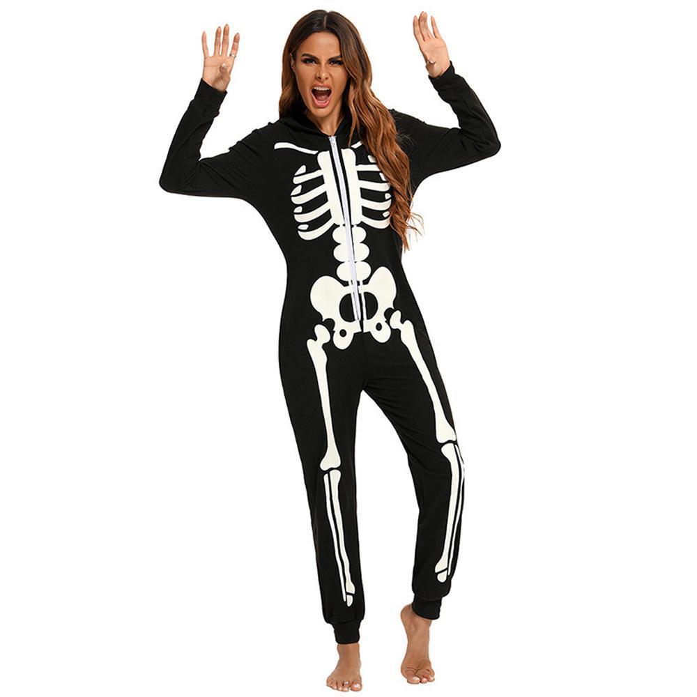 BuyFluorescent home costume horror pajamas Halloween costume Family Matching Costumes Now Cheaper With 3 - 5 Days Ship - PajamasBuy