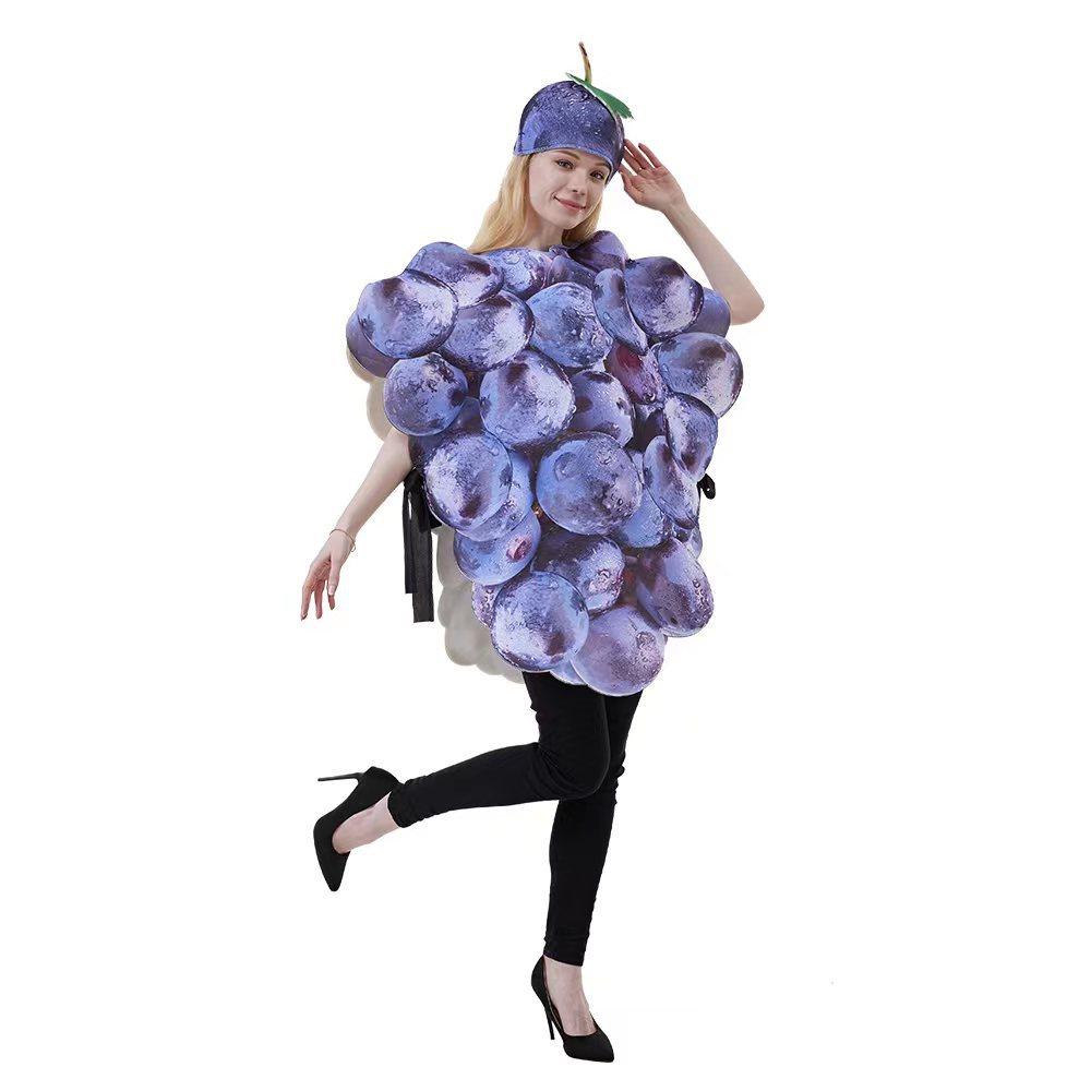 BuyFruit Grape Dress Cosplay Costume Halloween Carnival Party Disguise Suit Now Cheaper With 3 - 5 Days Ship - PajamasBuy