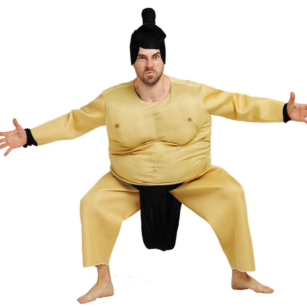 BuyFunny Sumo Costume Halloween Party Cosplay Fat Wrestler Suit Now Cheaper With 3 - 5 Days Ship - PajamasBuy