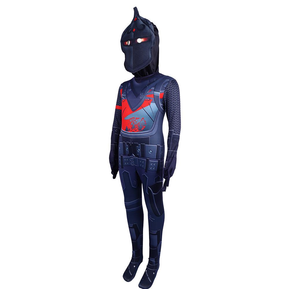 BuyGame Fortnite Black Knight Kids Jumpsuit Outfit Carnival Suit Cosplay Costume Now Cheaper With 3 - 5 Days Ship - PajamasBuy