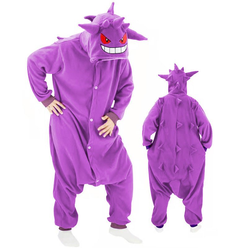 BuyGengar Kigurumi Onesies Pokemon Pajamas Pyjamas Halloween Jumpsuit Costume SAZAC Now Cheaper With 3 - 5 Days Ship - PajamasBuy